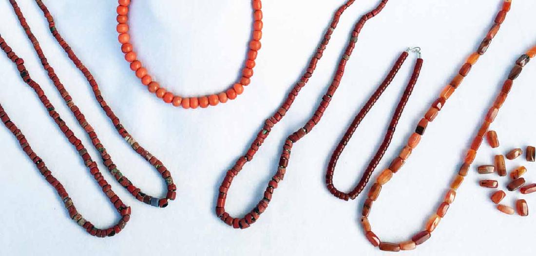 Coral And Amber Beaded Necklaces (1 of 5)