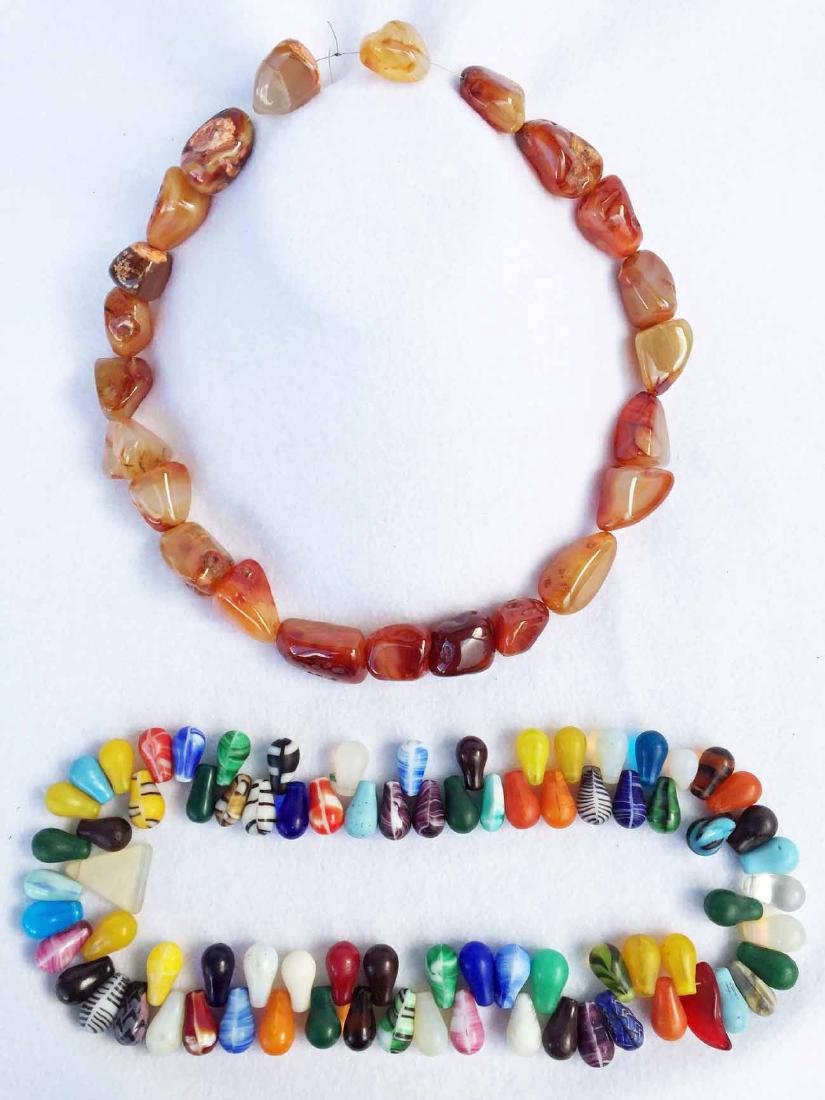 (2) Large Beaded Necklaces (1 of 1)