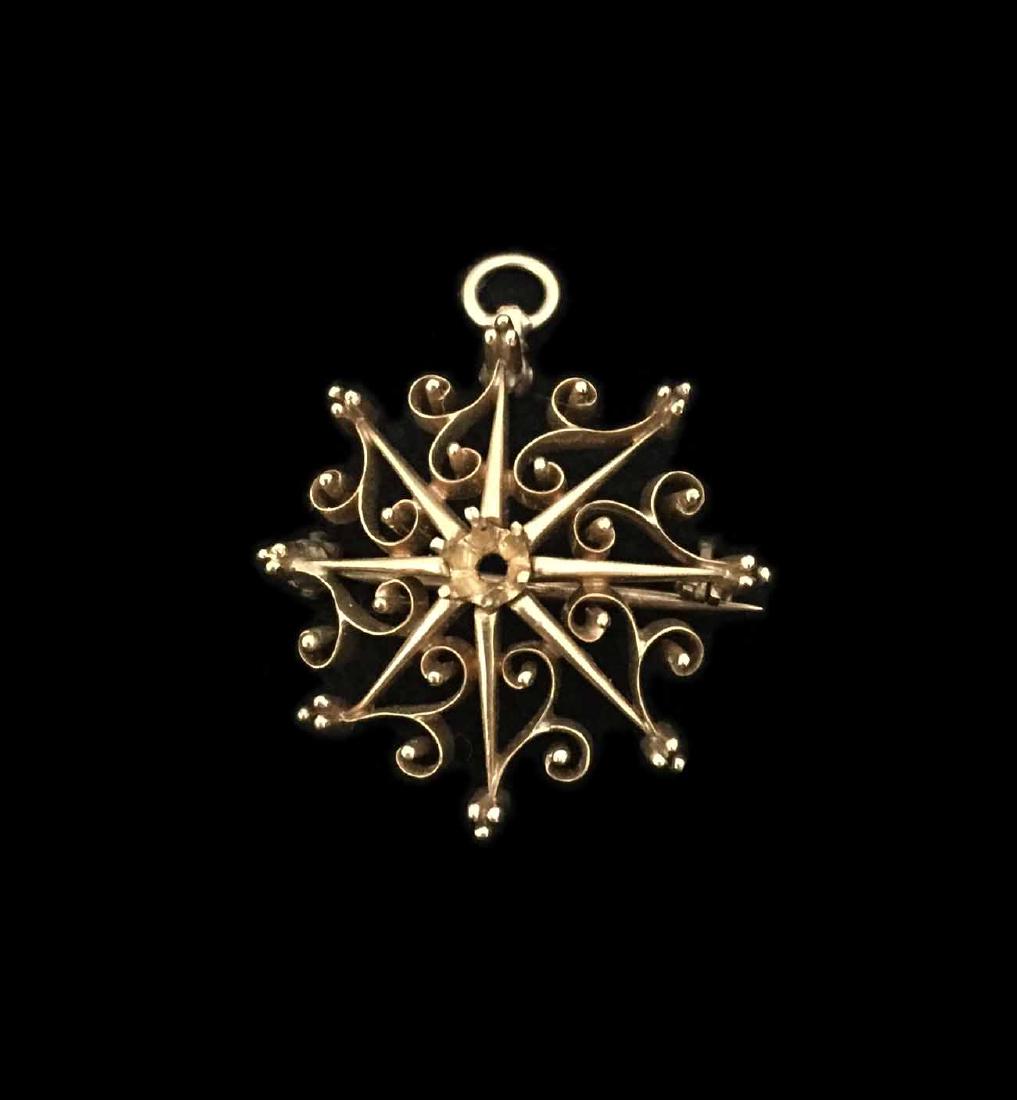14K Gold Pendant / Pin (1 of 2)