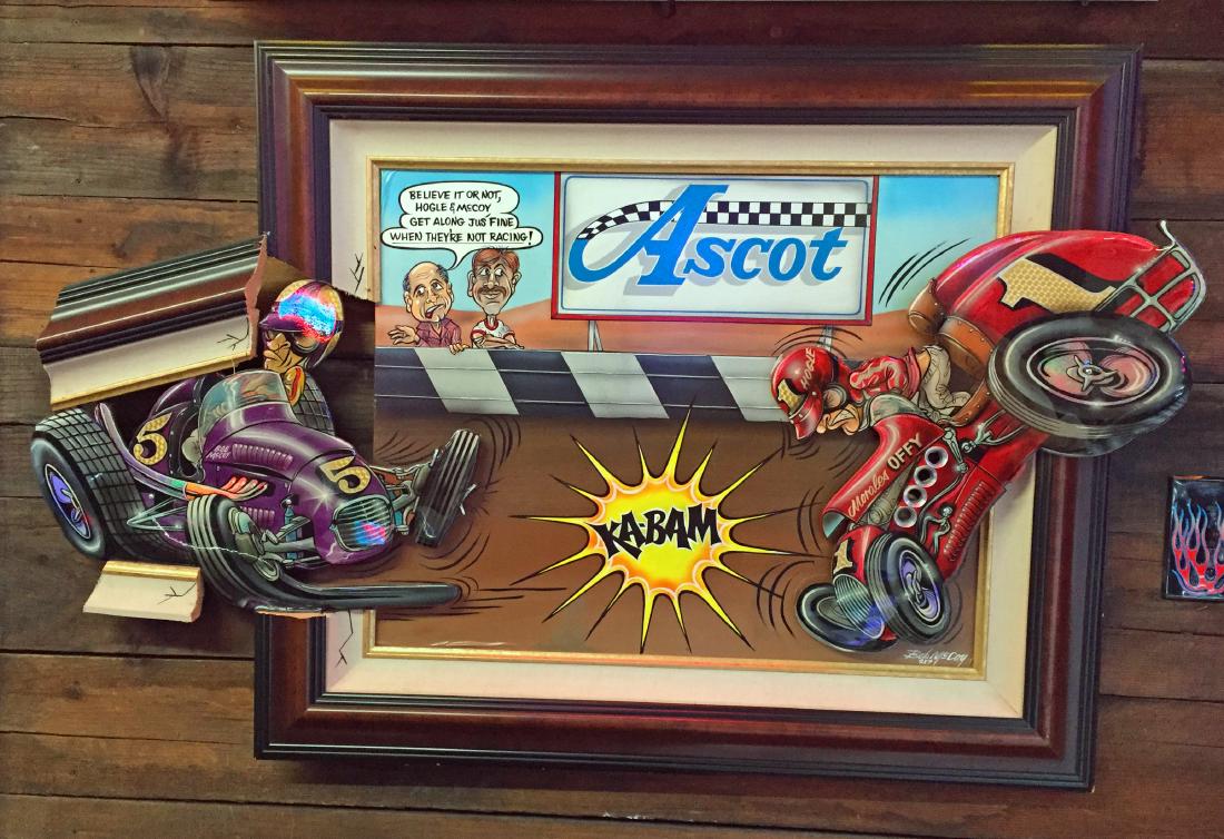 Bob McCoy Multimedia Auto Racing Painting Jul 16, 2017 Neale and