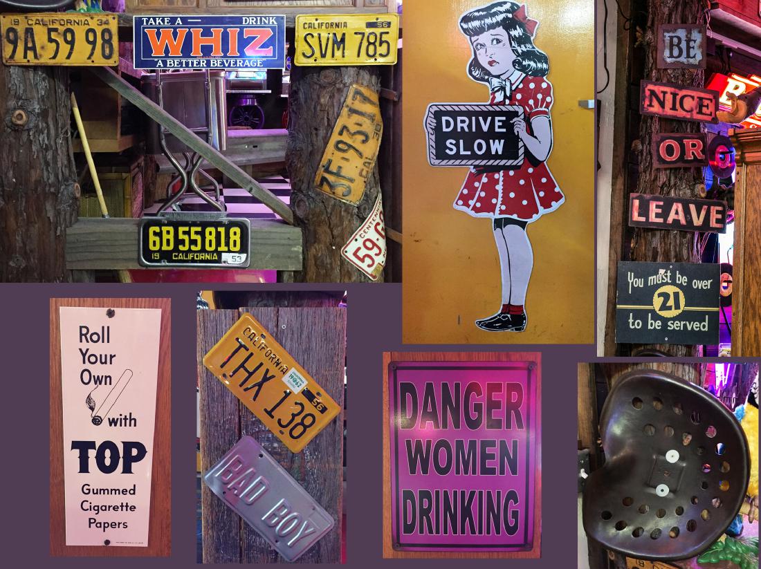 Collection (14) Signs and License Plates (1 of 8)