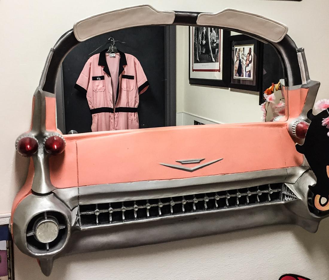 Pink Chevy Mirror: 39"x29".