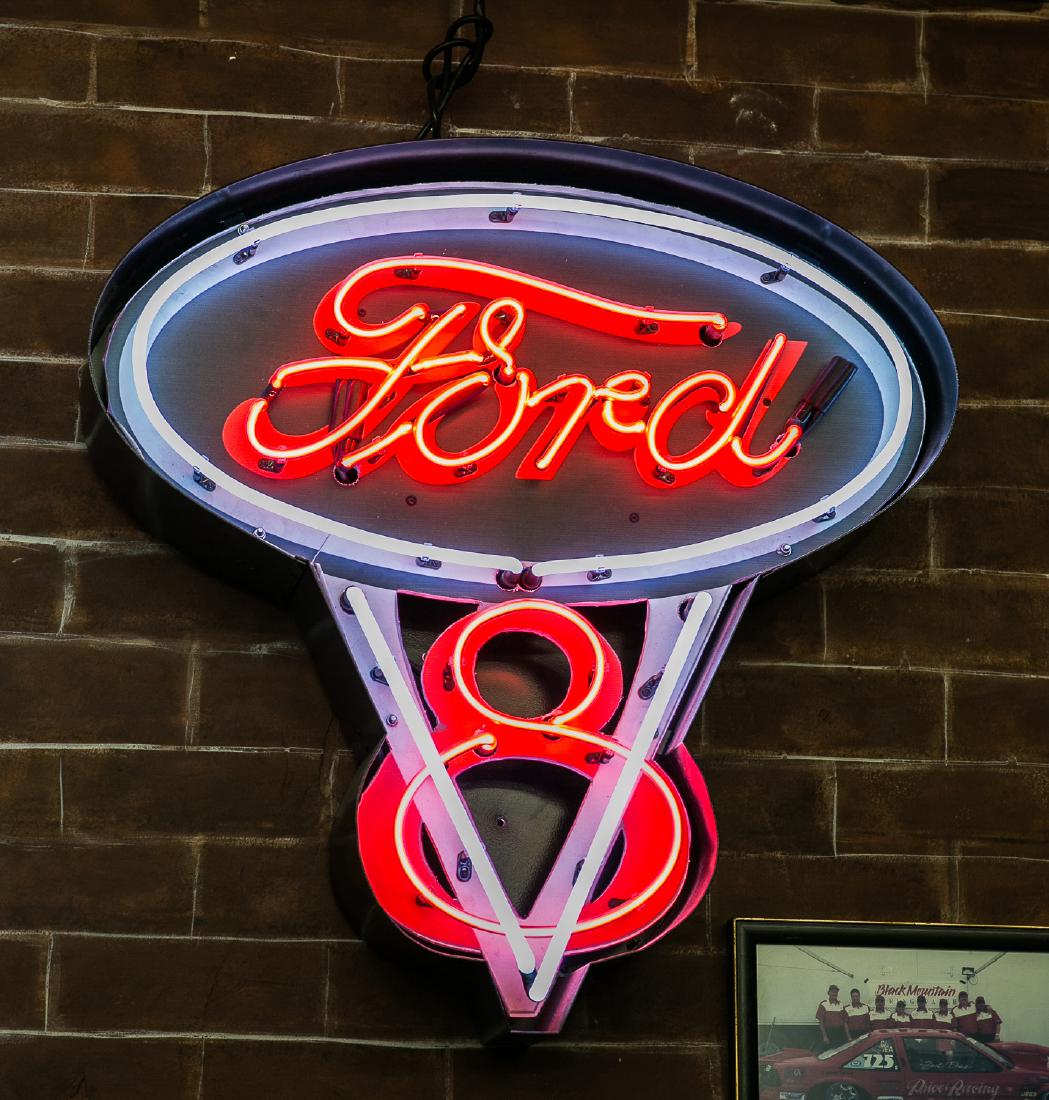 Ford V8 Neon Sign (1 of 1)
