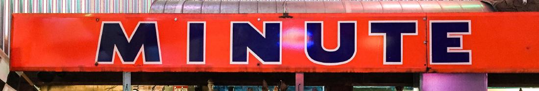 Huge 27' Minute Man Service Sign. (1 of 4)