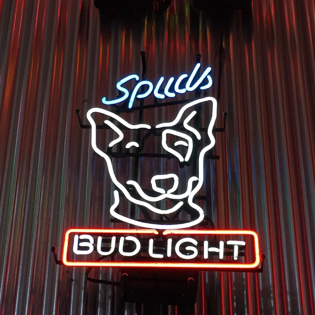 Spuds Bud Light Sign (1 of 1)