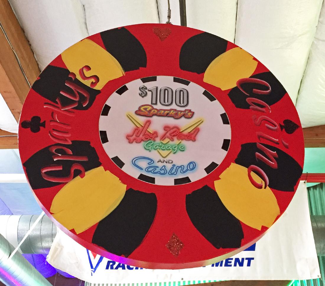 Custom Casino Chip Display (1 of 1)