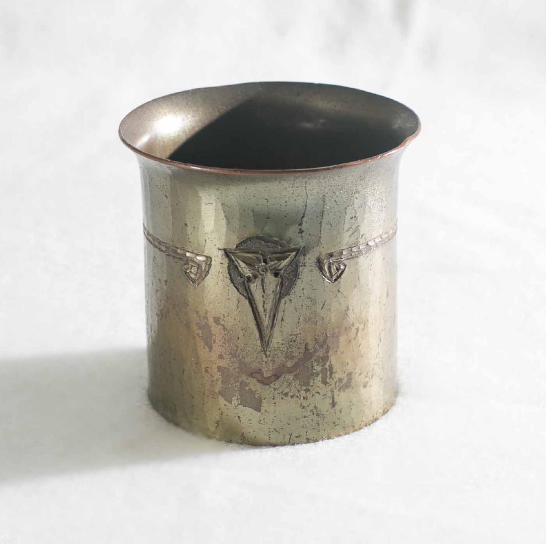 Roycroft Trillium Hand Hammered Copper Cup (1 of 5)