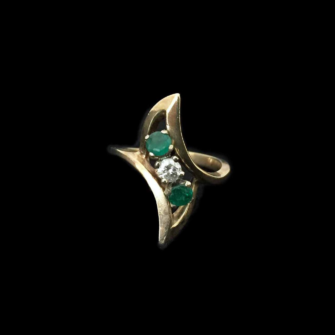 Diamond And Emerald Ring (1 of 1)