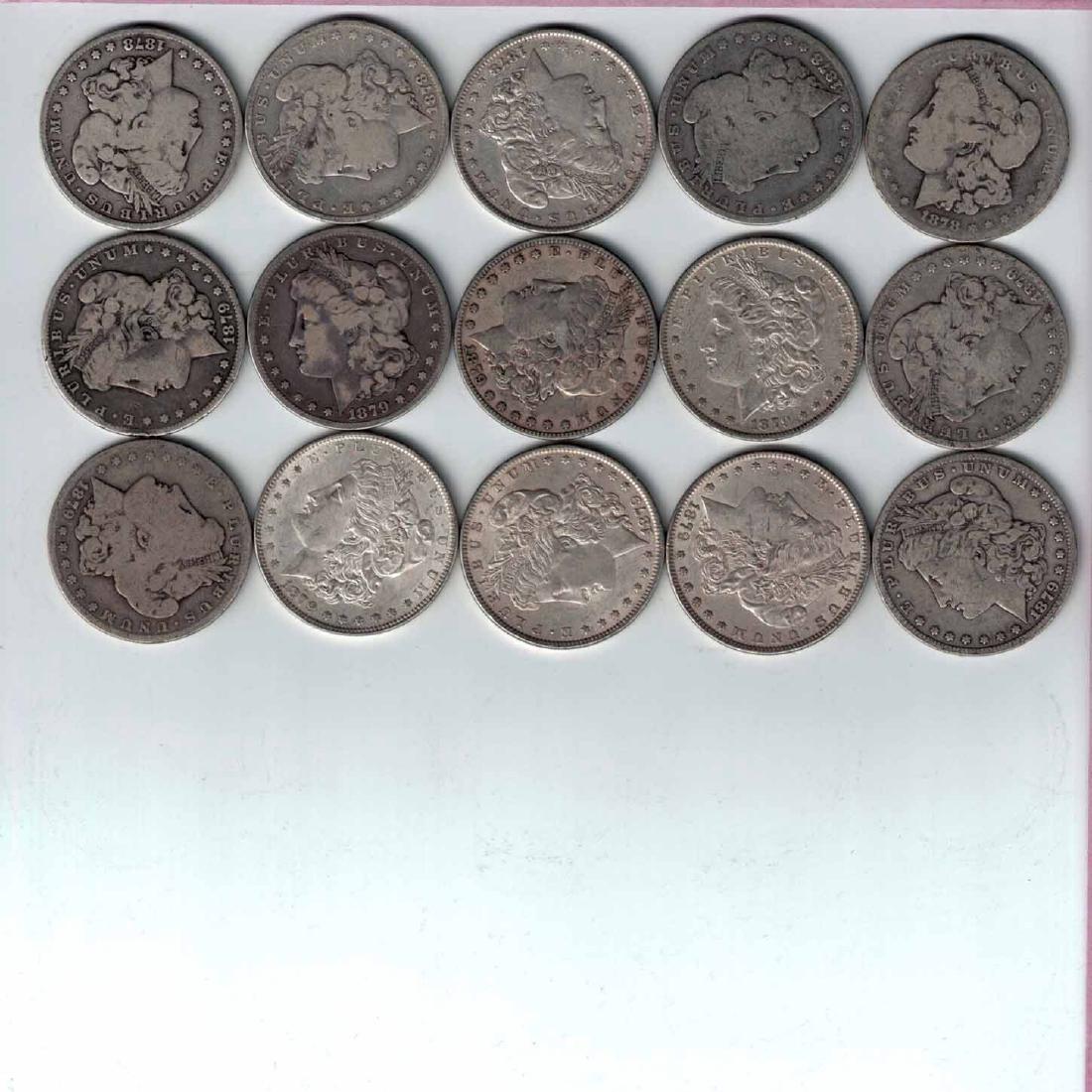 (15) 1878 - 1879 Morgan Silver Dollars (1 of 2)