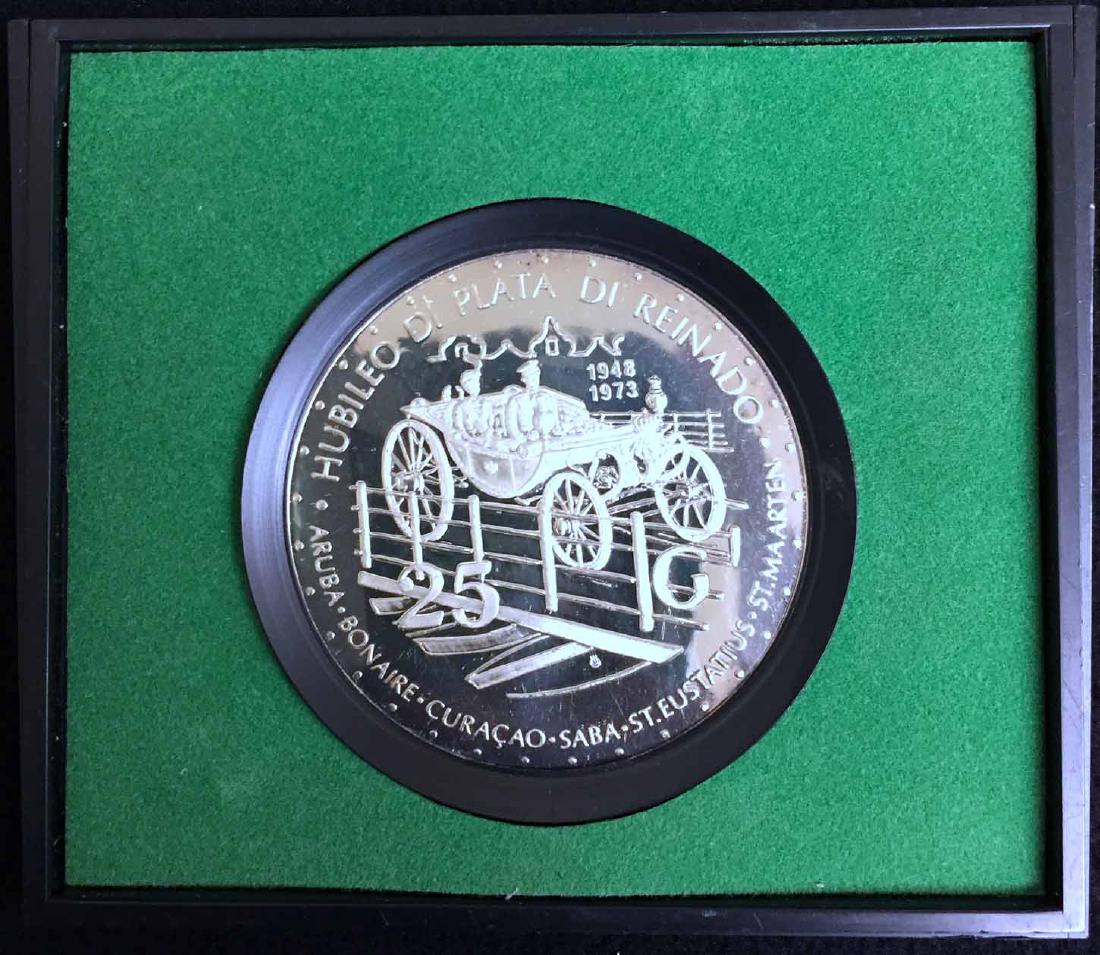 (4) Netherlands 25 Gulden Silver Coins (1 of 2)