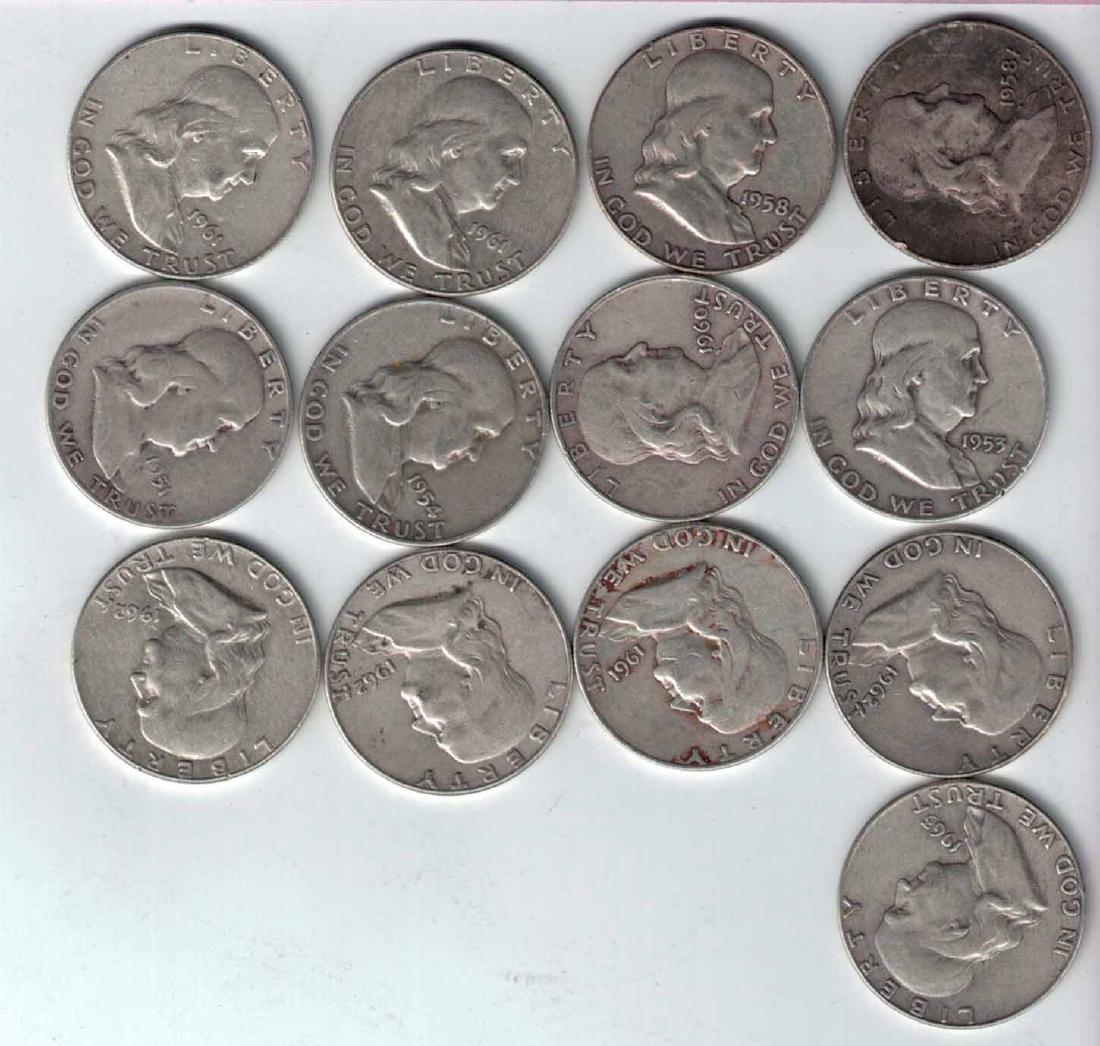(13) Franklin Half Dollars 1951-1963 (1 of 1)