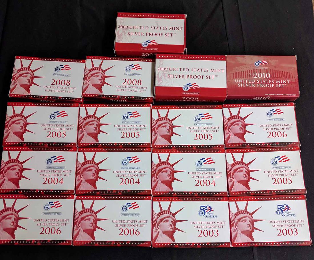 (17) US Mint Silver Proof Sets (1 of 2)
