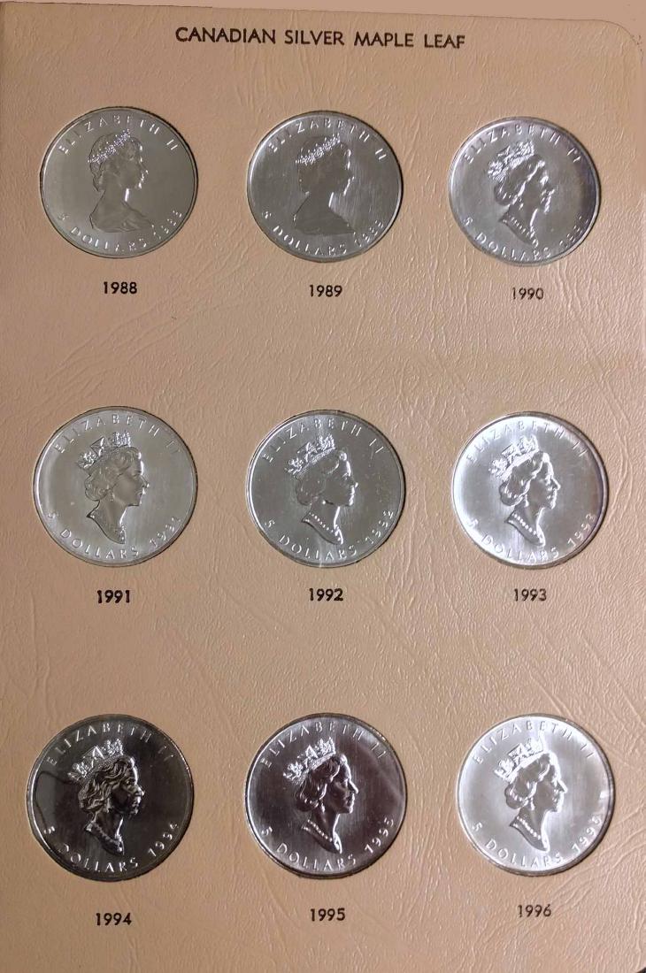 (2) Canadian Silver Maple Leaf Coin Books (1 of 8)