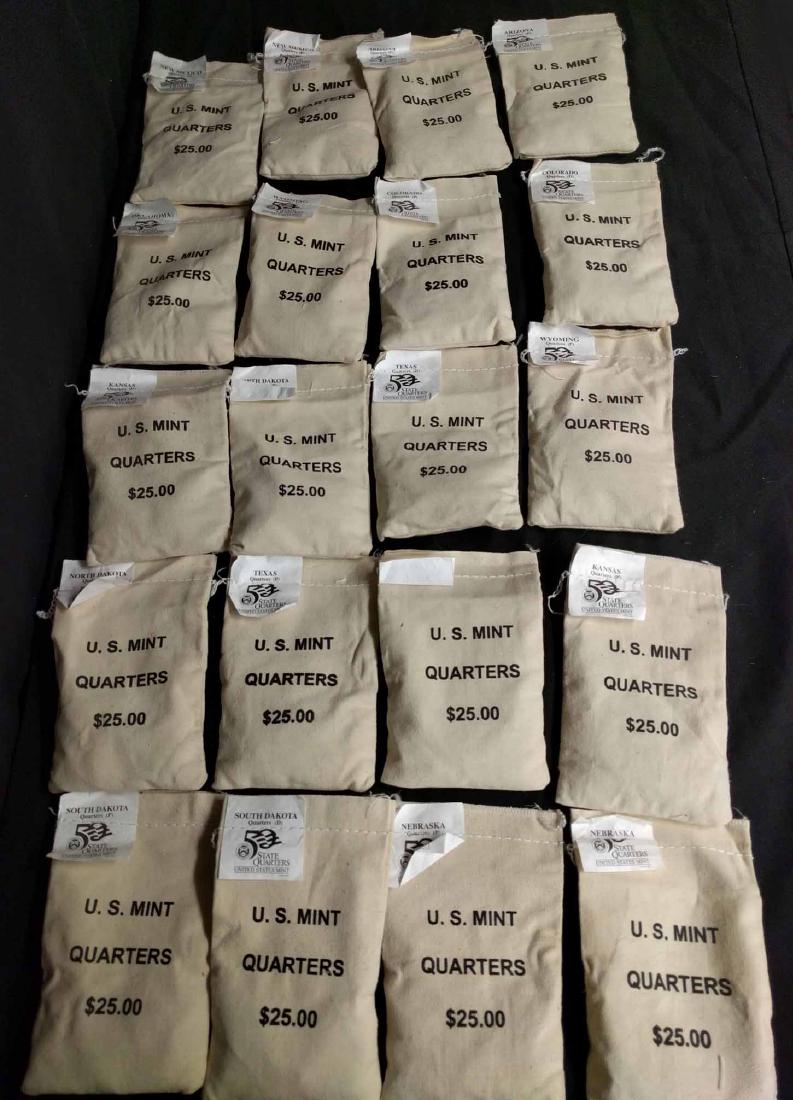 (20) $25 Sealed US Mint Bags of State Quarters (1 of 1)