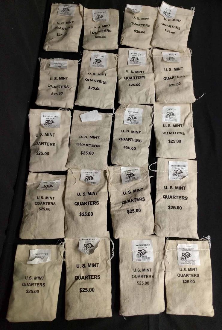 (20) $25 Sealed US Mint Bags of State Quarters (1 of 1)