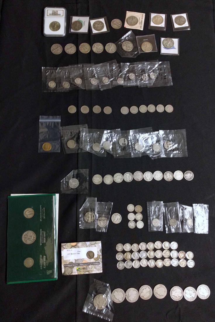 Collection of Misc. Silver US Currency Coins (1 of 6)