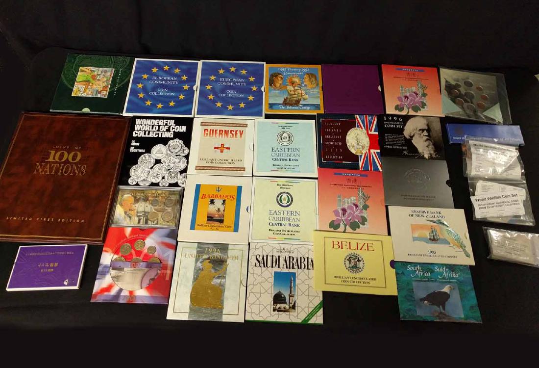 Collection of Coin Sets from Around the World (1 of 7)
