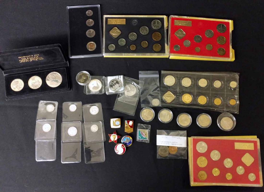 USSR Coin Sets, Silver Pre-1931 Kopeks, Commemorative (1 of 5)