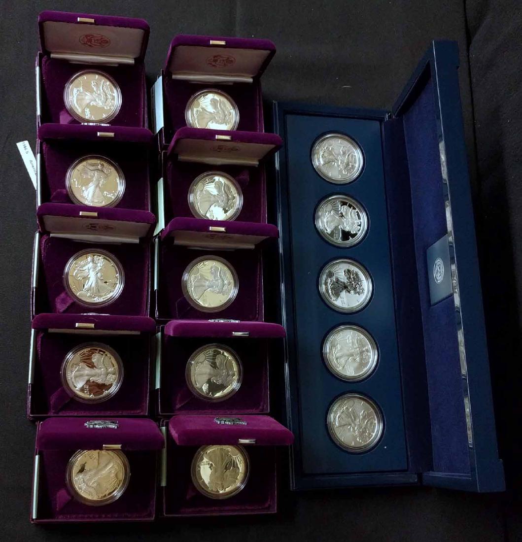 (10) American Eagle Silver Proof Coins (1 of 1)