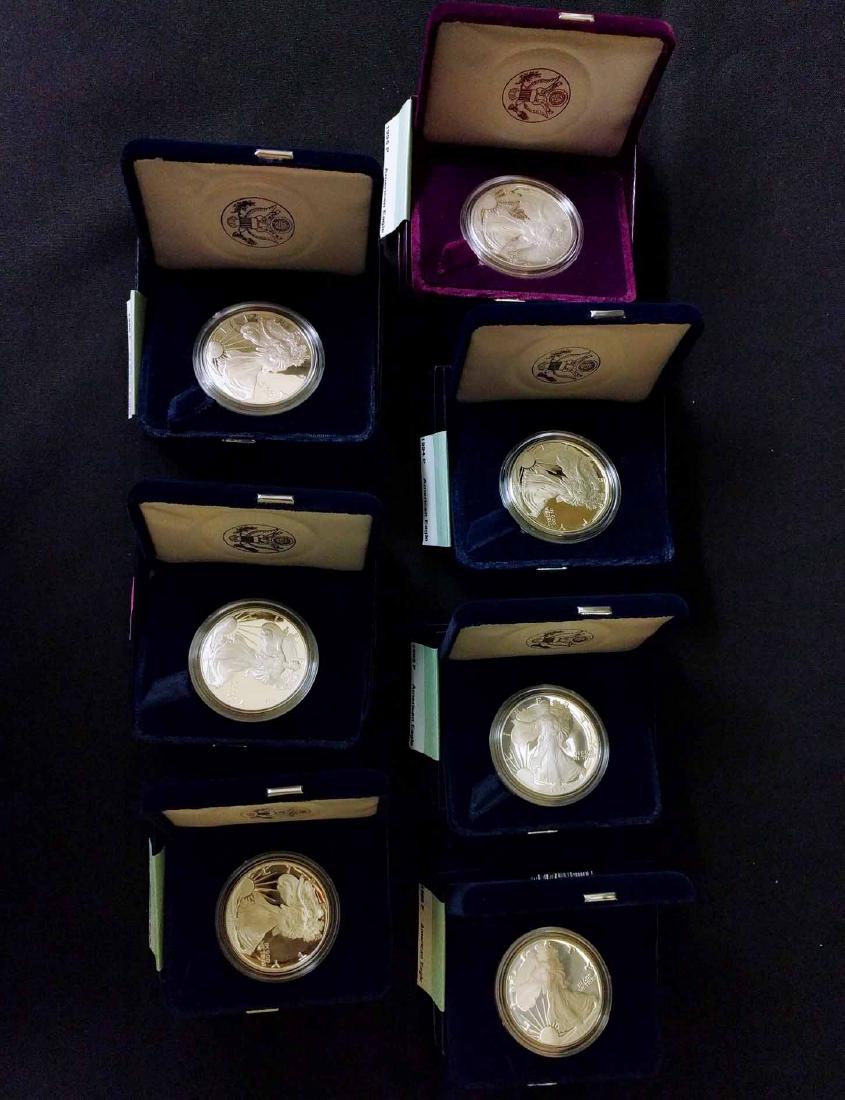 (7) American Eagle Silver Proof Coins (1 of 1)