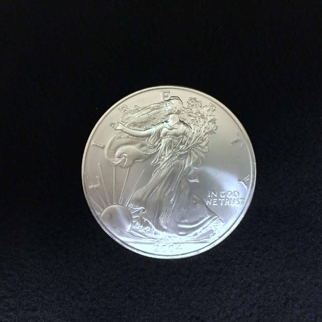 (20) 2004 Brilliant Uncirculated Silver Eagle Dollars (1 of 2)