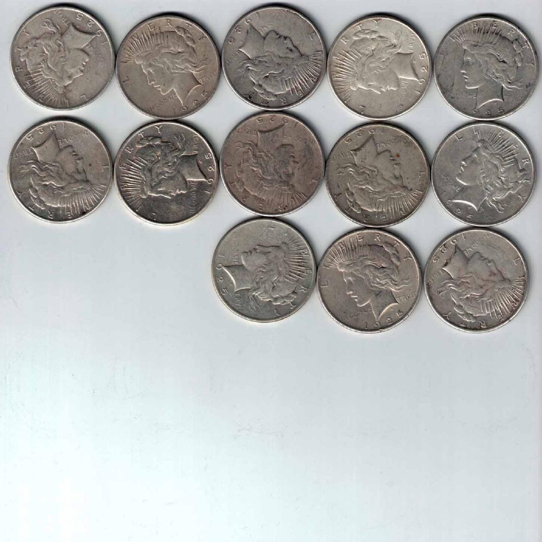 (13) Peace Type Silver Dollars (1 of 1)