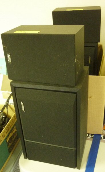 Speakers: Including: (2) Bose 201 Series 3 speakers, (2) Nec speakers
