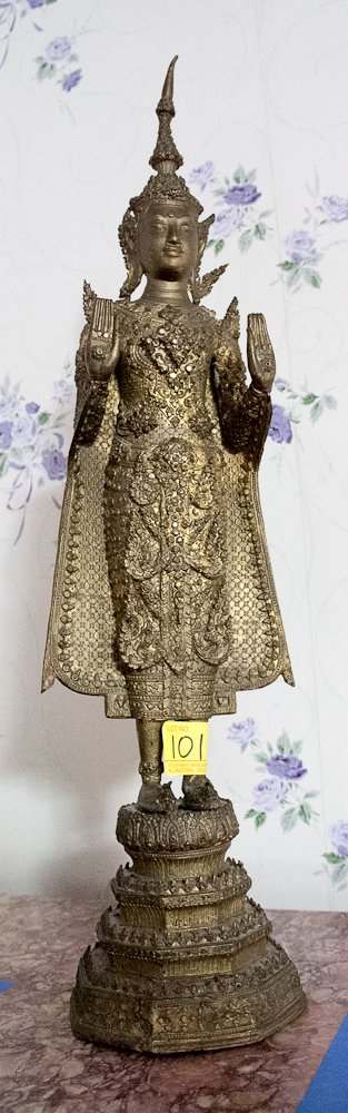 Southeast Asian Bronze Standing Buddha - 2