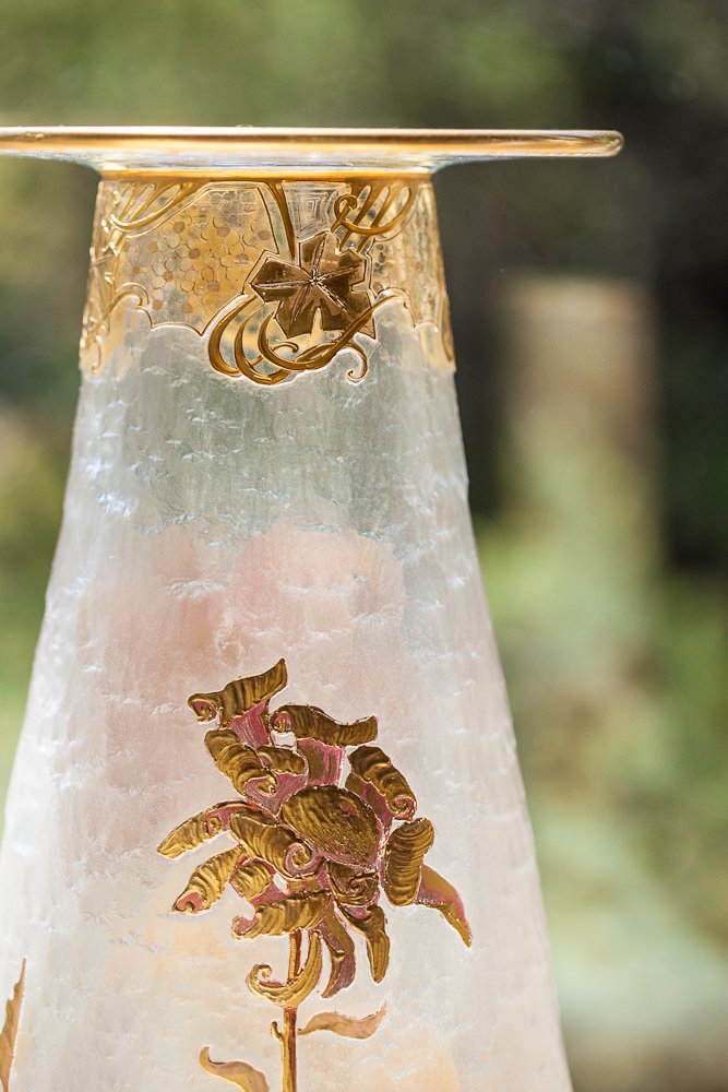Mont Joye French Art Glass Vase - 5
