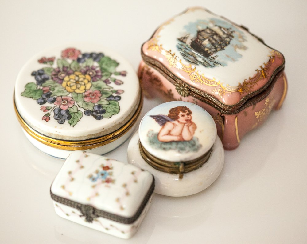 Porcelain Cache Boxes