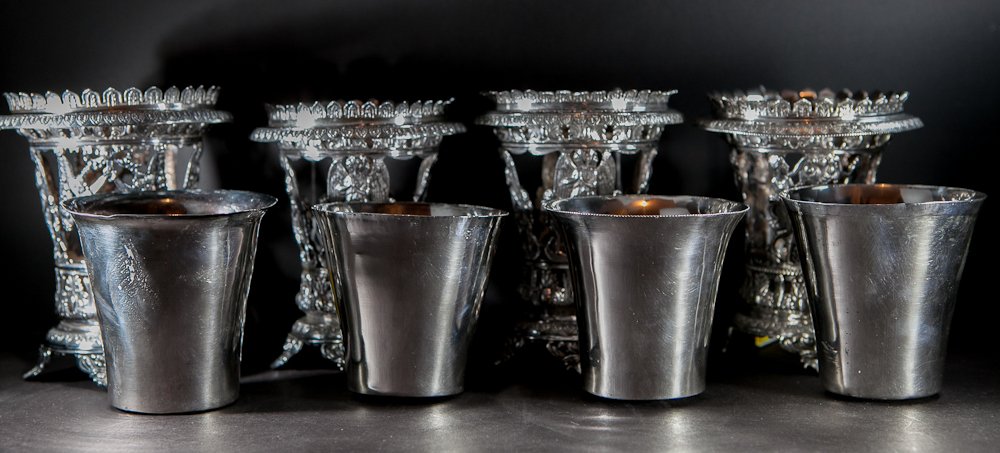 Greek Sterling Silver Cups - 3