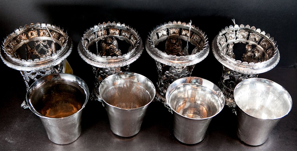 Greek Sterling Silver Cups - 4