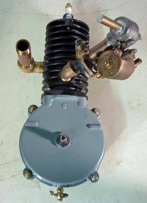 Spry Wheel Engine: (1) 1920. With Zenith carbonator. #6, Marked: FF 2 1/2K. Professionally restored.