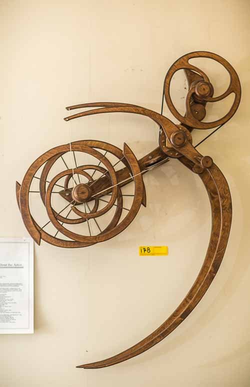 Jester, Wood Sculpture by David Roy