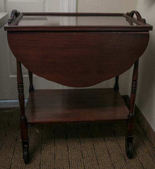 Mahogany Tea Trolley (1 of 1)