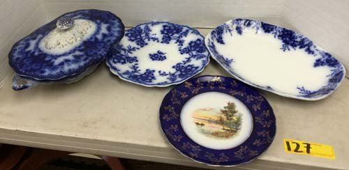 Collection of Flow Blue Ware (1 of 4)