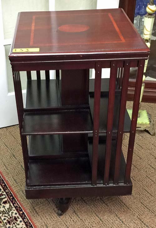 19th Century Rotating Mahogany Bookcase (1 of 3)