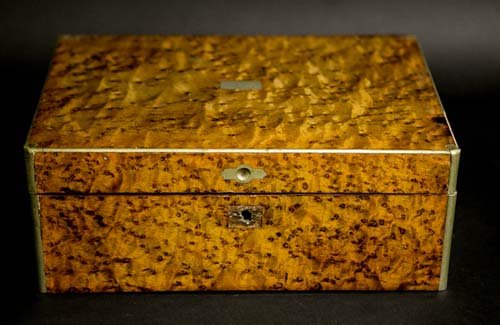 Burl Wood Maple Portable Writing Desk (1 of 5)