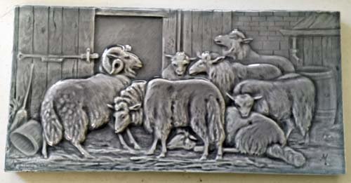 Rare Hamilton Tile Company Sheep Tile (1 of 3)