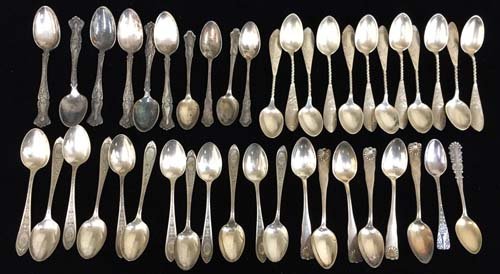 (42 pcs) Sterling Silver Coffee Spoons (1 of 7)