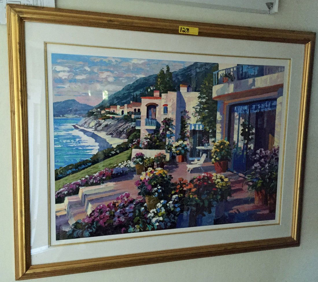 Howard Behrens "Pacific Patio" Serigraph (1 of 3)