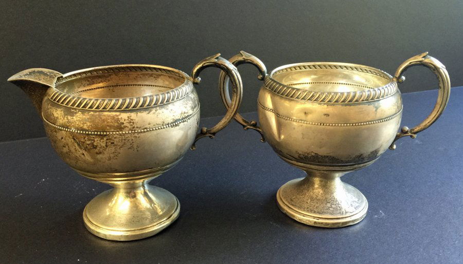 Sterling Silver Cream and Pitcher (1 of 1)
