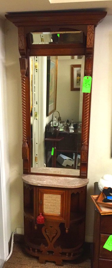 American Victorian Diminutive Hall Tree (1 of 3)