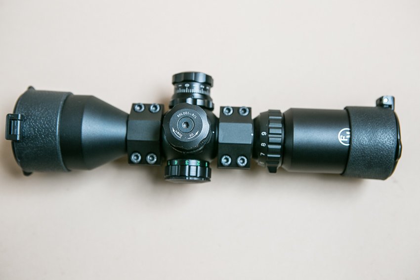 FM Optics Rifle Scope: (1) Model 3-9X42CE. New in original box.