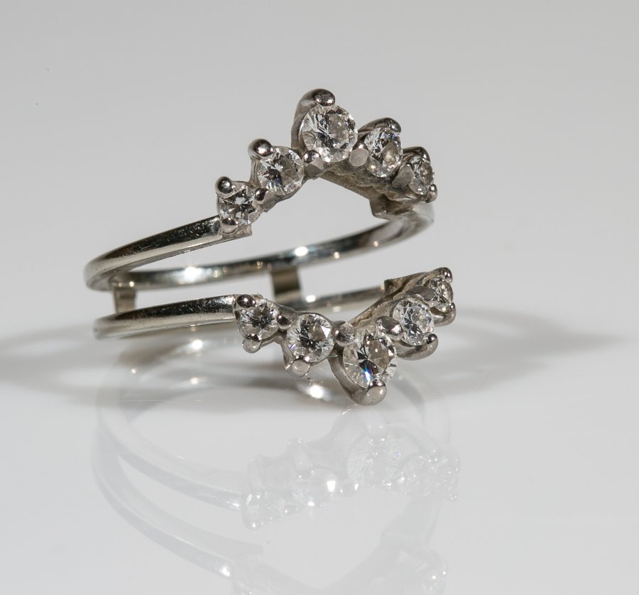 Diamond Wedding Ring Guard (1 of 5)