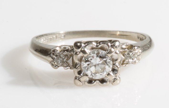 Antique Diamond Ring Circa 1920 (1 of 4)