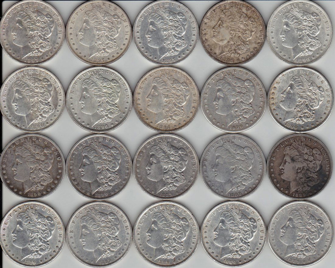 (20) Morgan Silver Dollars (1 of 2)