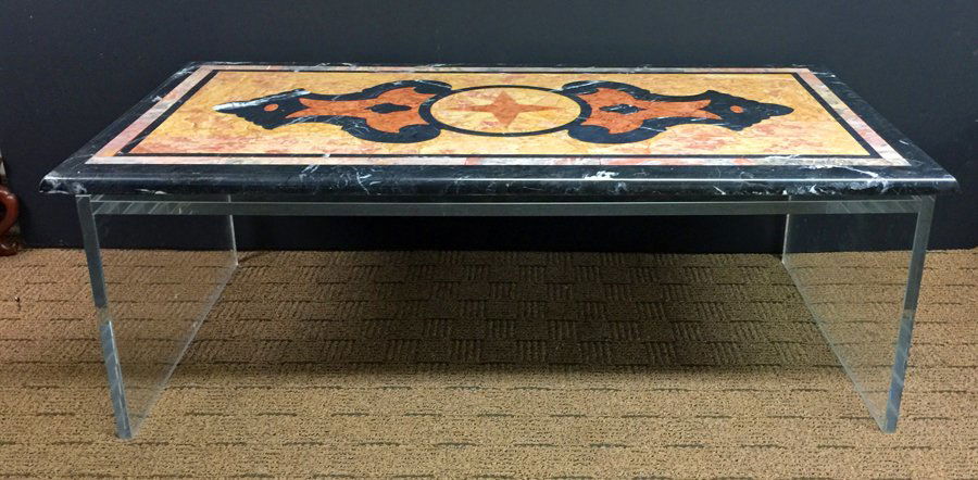 Italian Marble Inlayed Table (1 of 3)