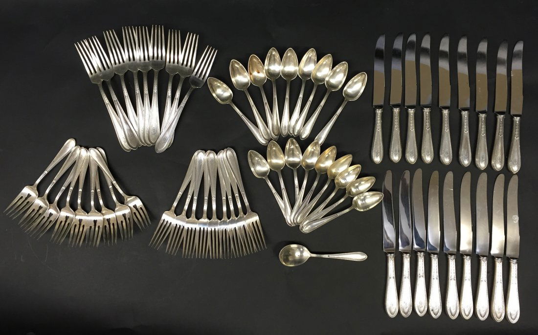 (64pc) Gorham Edgeworth (1922) Sterling Silver Flatware (1 of 4)