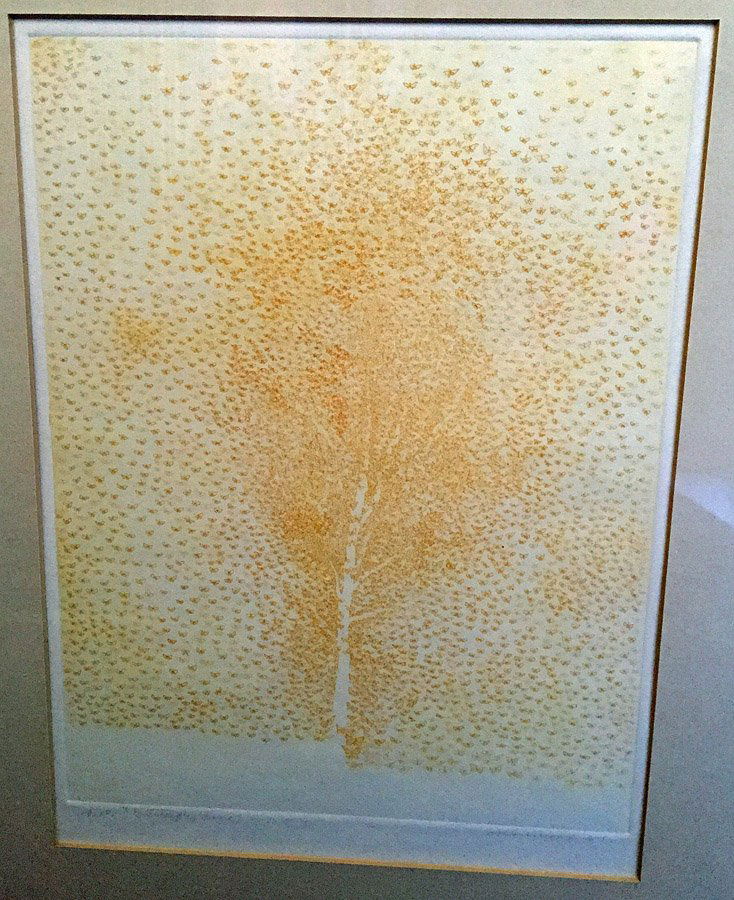 Arthur Okmura Butterfly Tree Etching (1 of 4)